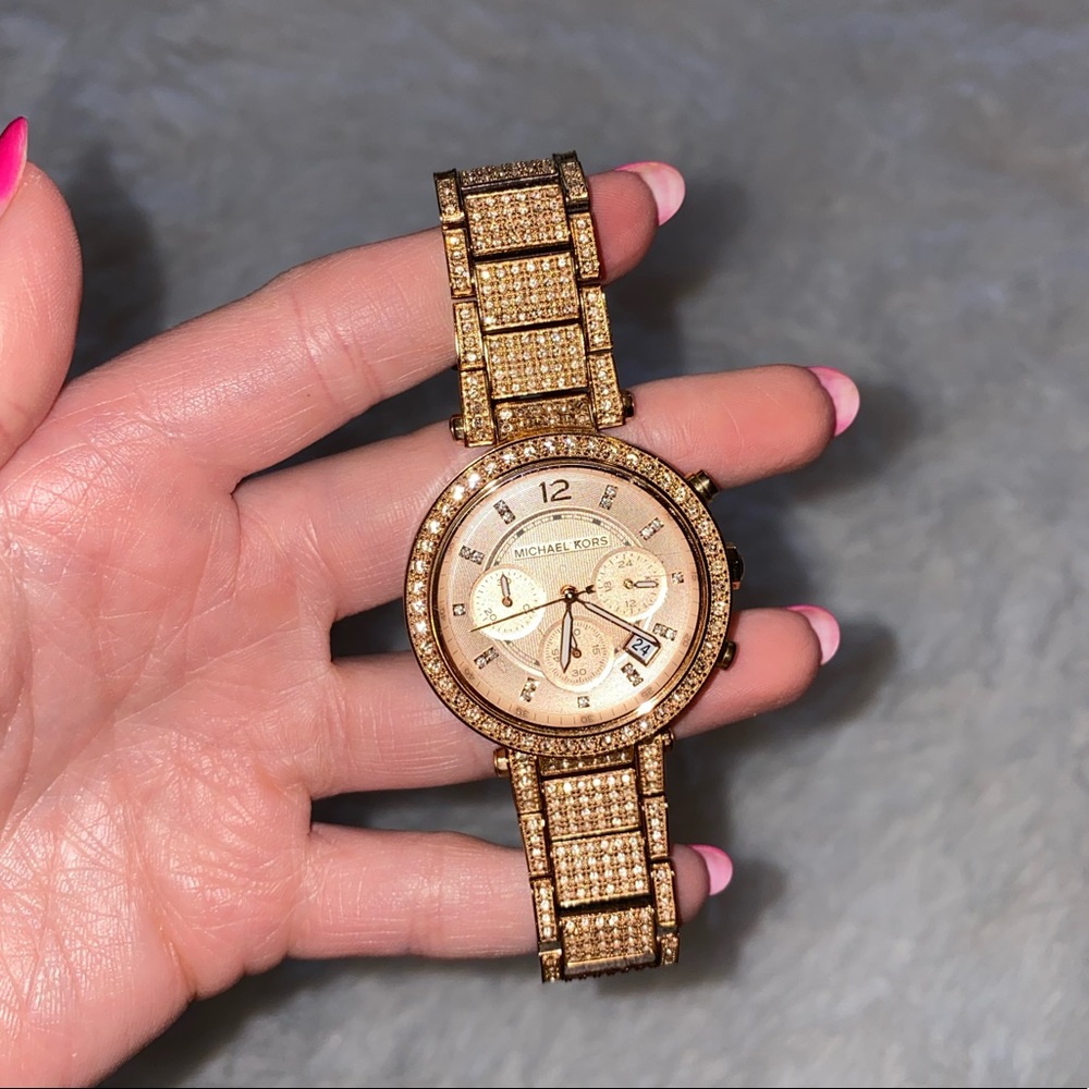 Michael Kors rose gold watch